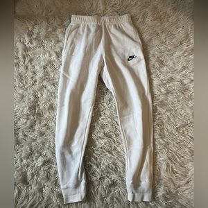 Bright white Nike sweats